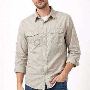 Epic Threads Cotton Blue Button Down Fitted Women’s Shirt